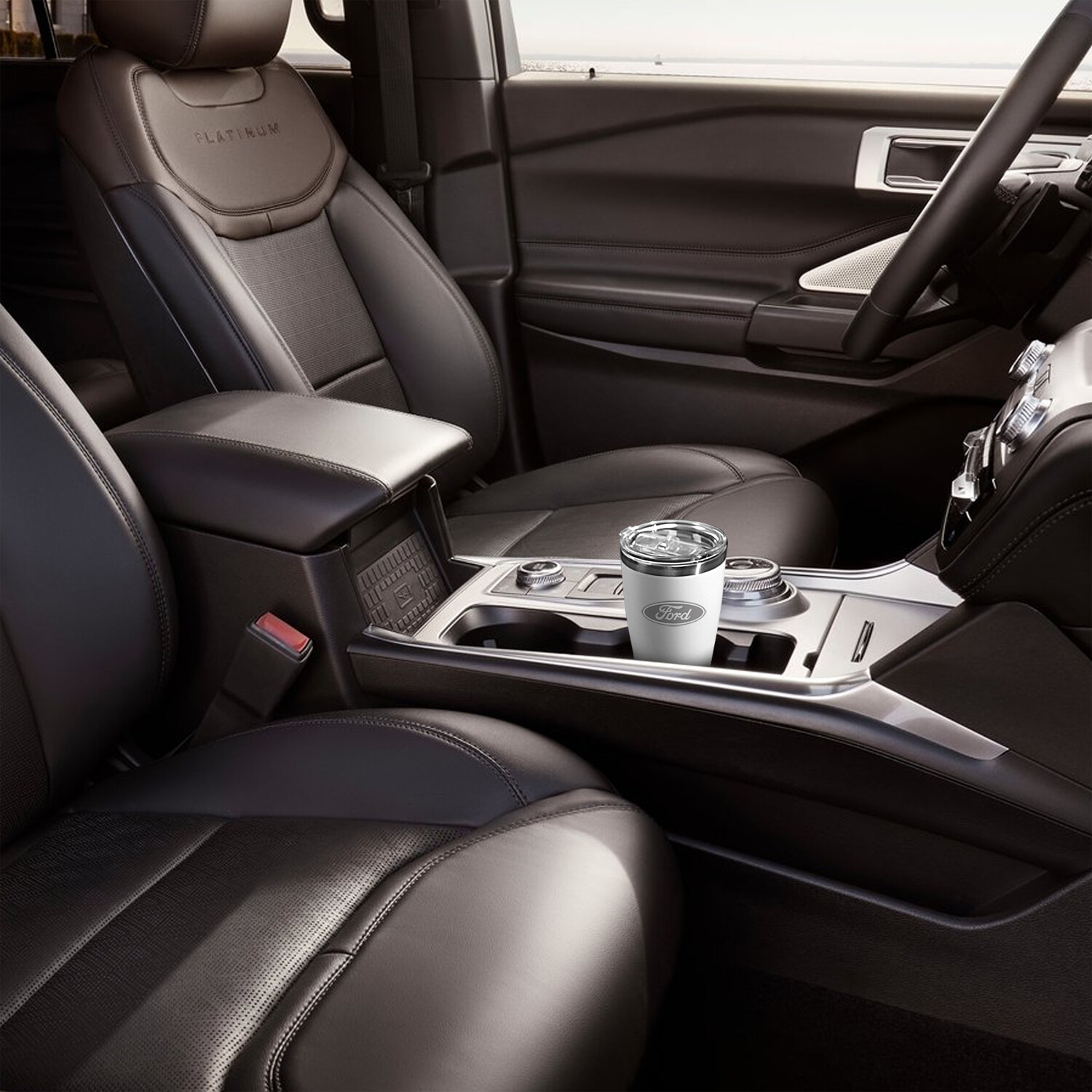 Ford Raptor Claw Marks 20 oz Laser Etched White Stainless Steel Tumbler Mug