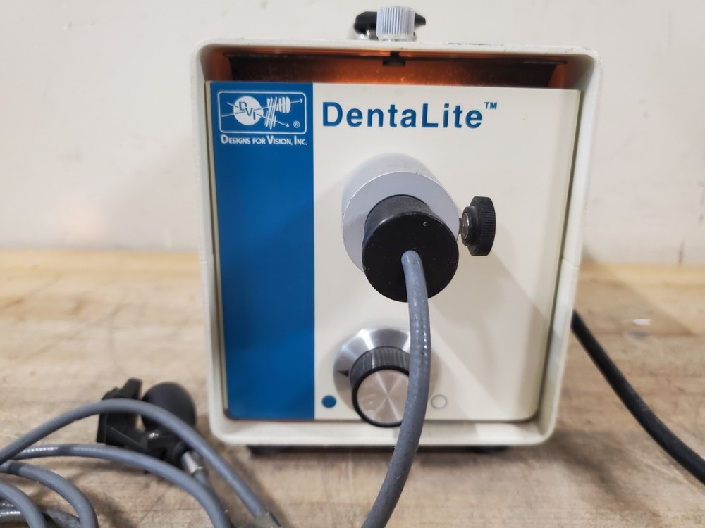 DentaLite DVI FO-150 Microscope Halogen Light Source Illuminator With Cable
