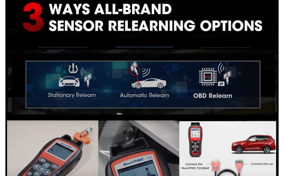 AutelMaxiTPMS TS508WF Programming/Relearn/Activation/Reseat/Diagnostic Tool Kit