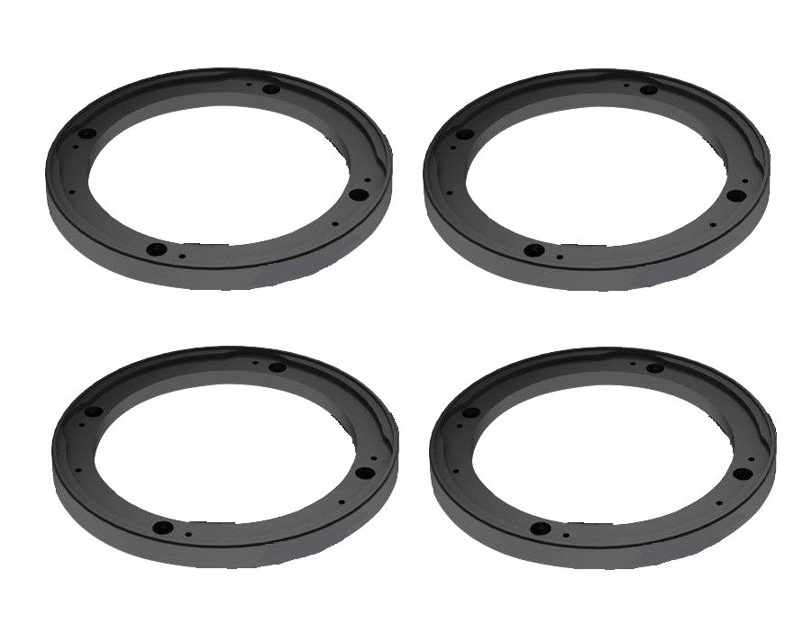 4 PCS Universal Car speaker stackable adapters 5-1/2" to 6-1/2” ring extenders