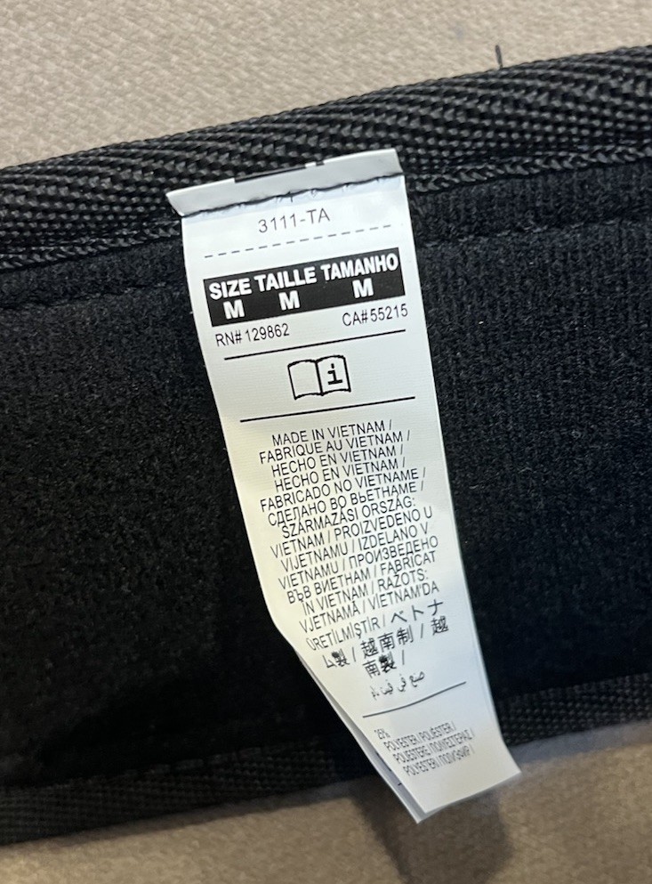 Nike Structured Weight Lifting Training Belt 2.0 Sz Medium 32-35 Black Volt EUC