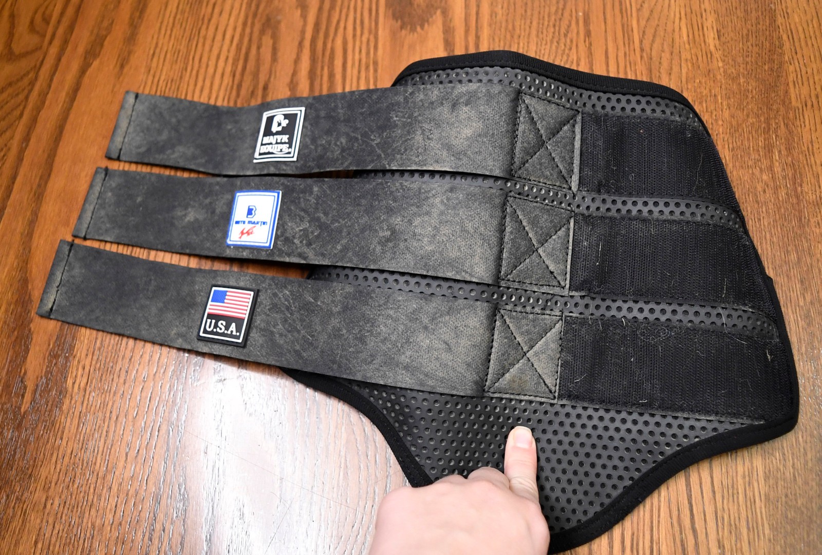 Majyk, XC boots fronts hinds black, Medium cross country eventing Boyd Martin b