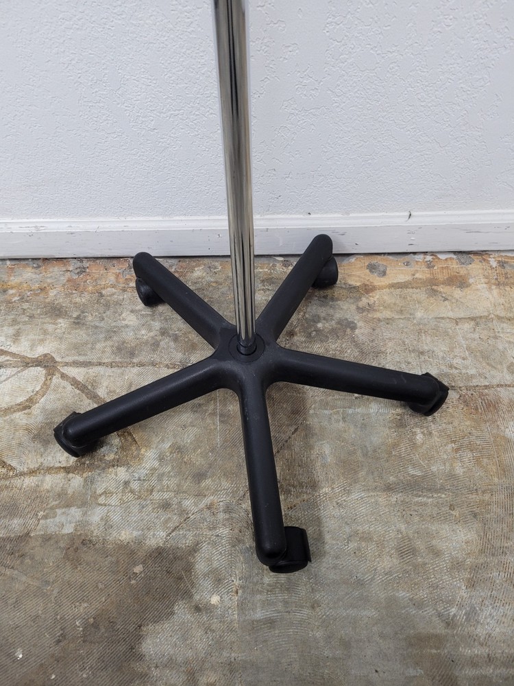 5 Leg IV Pole Stainless W/ 2 Hooks 48"-84"
