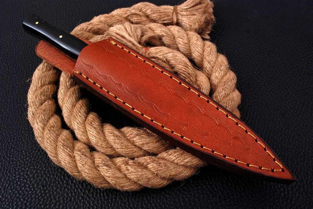 Handmade Damascus Blade Double edge Dagger knife Boot Knives EDC