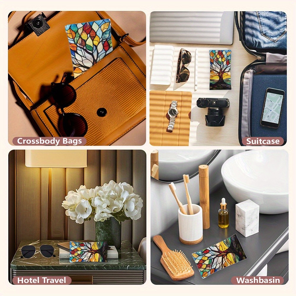 1pc PU Leather Rectangle Eyeglass Cases Eyeglass Sunglasses Protector