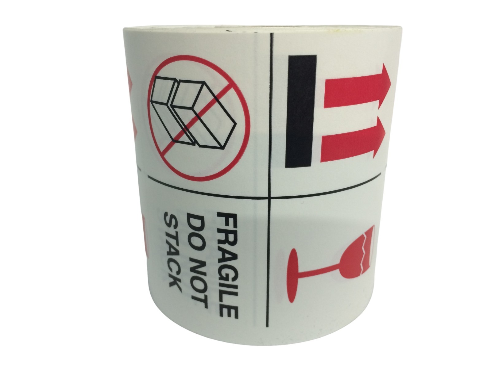 Shipping Labels 4x4 Fragile Do Not Stack 500 labels per roll 1-12 Rolls