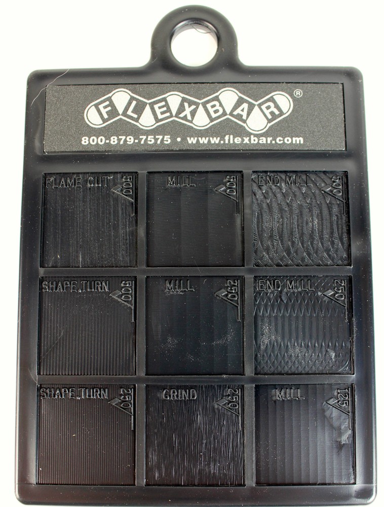 FLEXBAR SURFACE FINISH COMPARATOR- PLASTIC - #16007