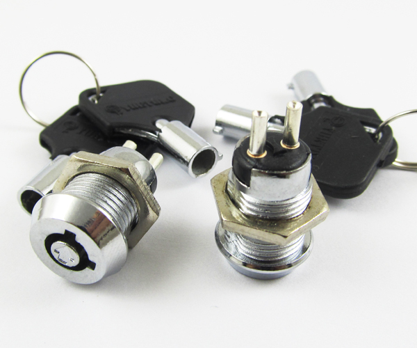 3pcs Key Ignition Switch ON/OFF Lock Switch Plastic handle 10.5x19mm 506#