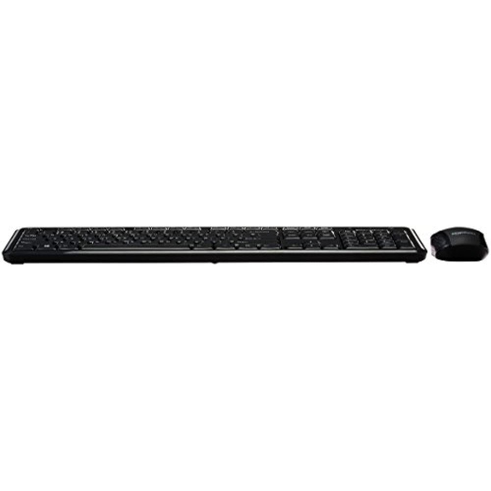 Wireless Computer Keyboard and Mouse Combo - US Layout (QWERTY), Black