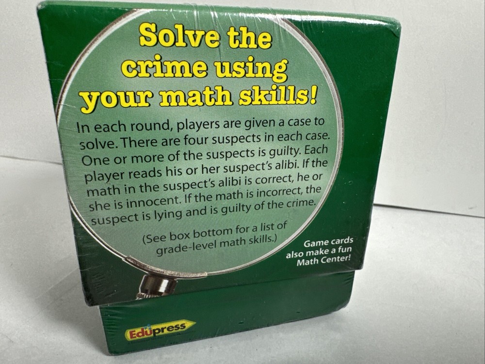 NEW Mathological Liar: A Math Whodunit Game by Edupress, Grade 5