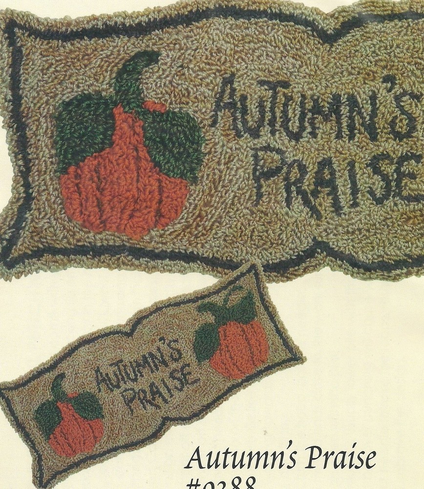 A Little More Effect "Autumn's Praise" Punchneedle Embroidery Pattern