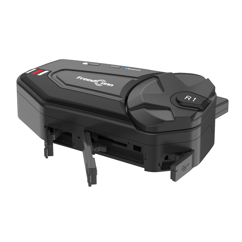 Bluetooth Motorcycle Intercom Headset Communication Camera Helmet Kit R1 Plus