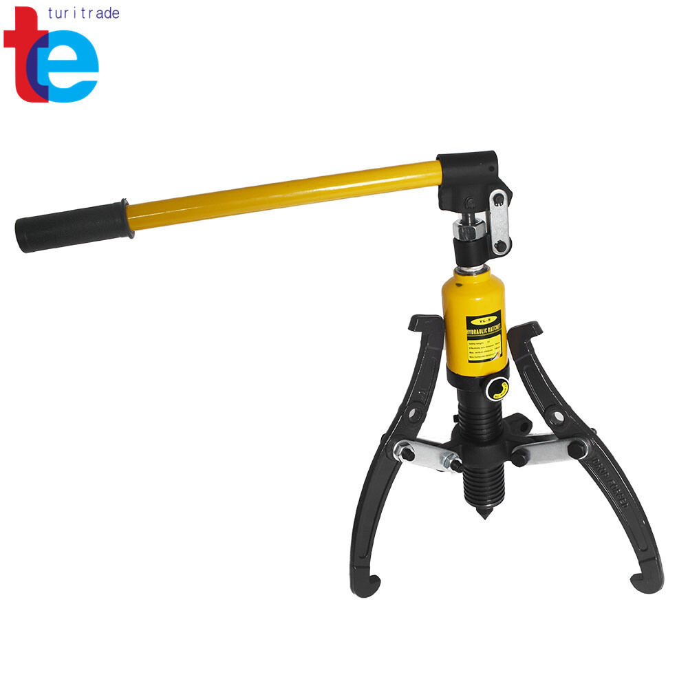 5 Ton 3-Jaw Hydraulic Gear Puller Set Wheel Bearing Pulling Separator w/Case