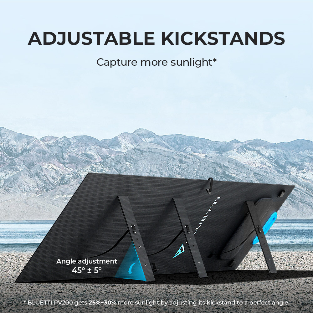 BLUETTI 200W Solar Panel Foldable Off-Grid for Power Station 23.4% Efficiency