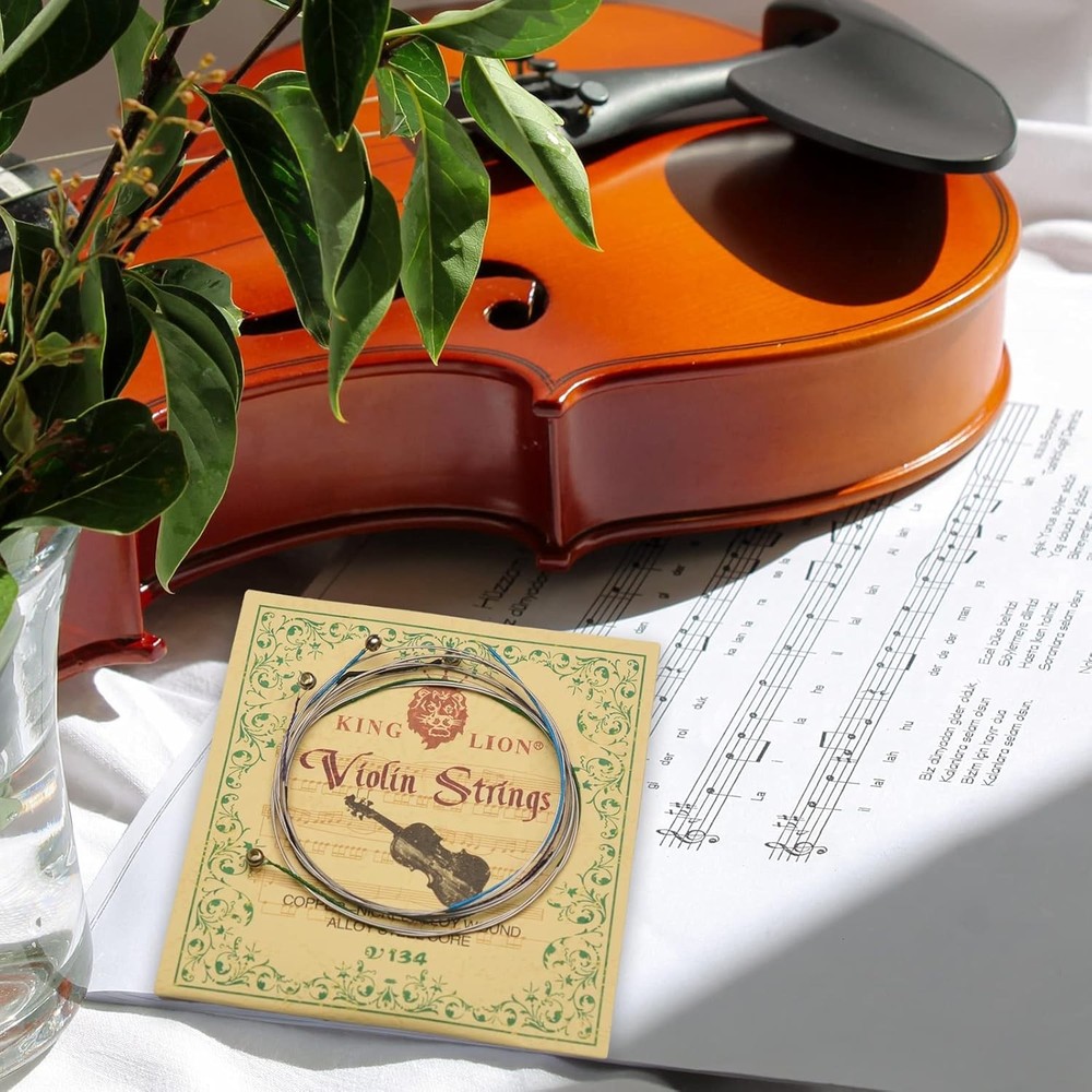 MAXCHEER Violin String, (G-D-A-E) Universal Steel Strings Full Set for 4/4 3/4 1