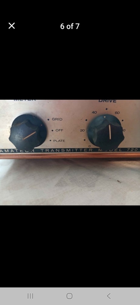 EICO CW AMATEUR TRANSMITTER MODEL 720 Ham Radio