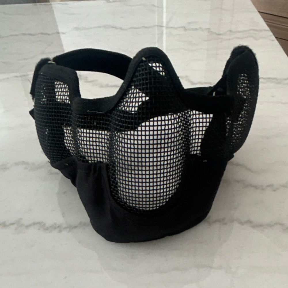 Black Mesh Airsoft Mask