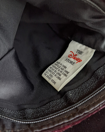 Disney Purse Novelty Velvet Wine S Crossbody Mickey Minnie Jeweled Ears Small