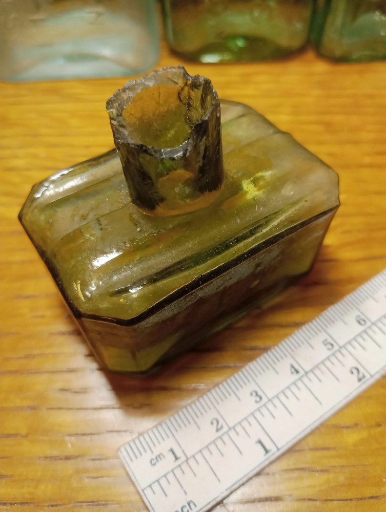 SIX antique bottles