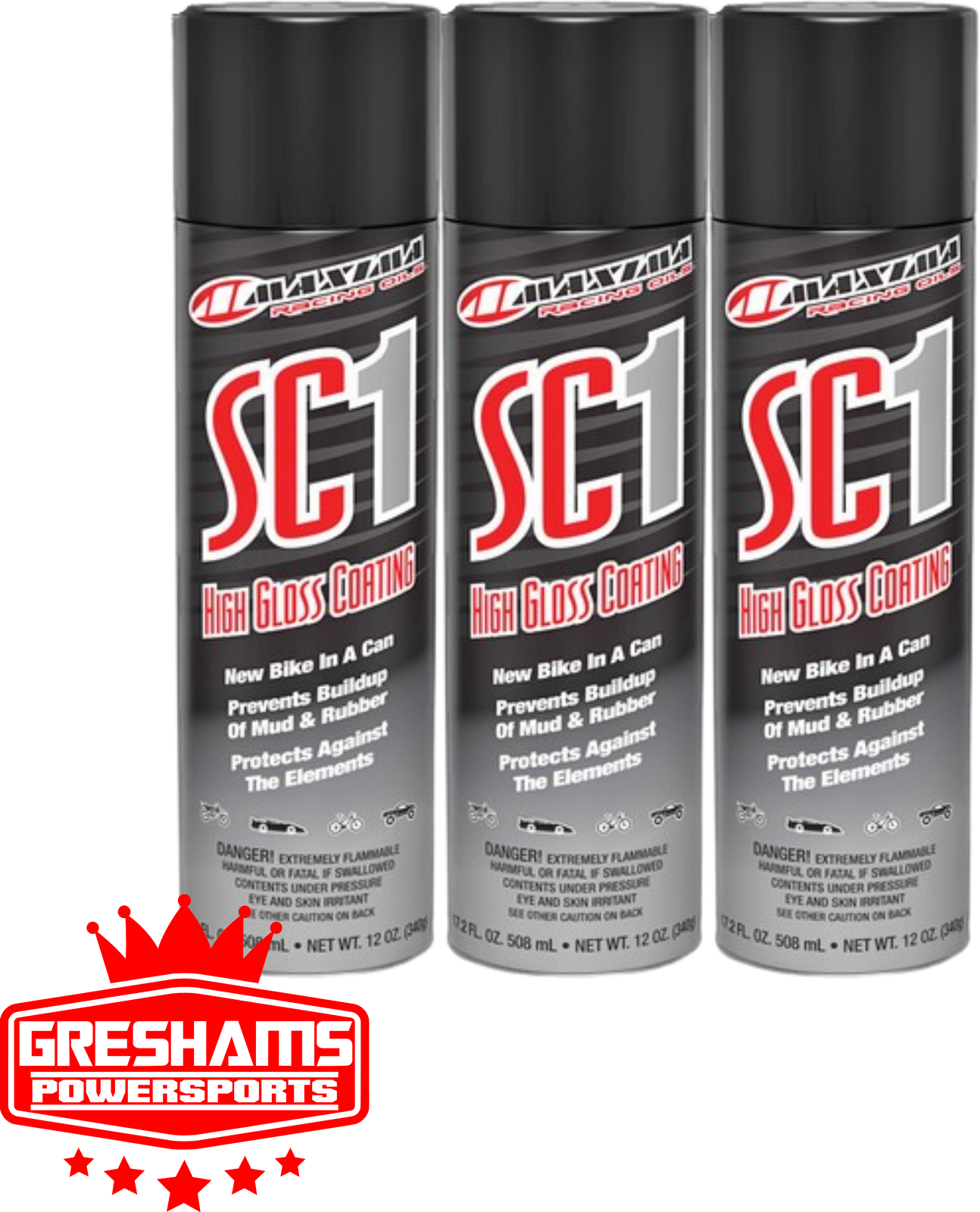 HIGH GLOSS SC1 CLEAR COAT SILICONE SPRAY 17.2 FL OZ- 3 PACK