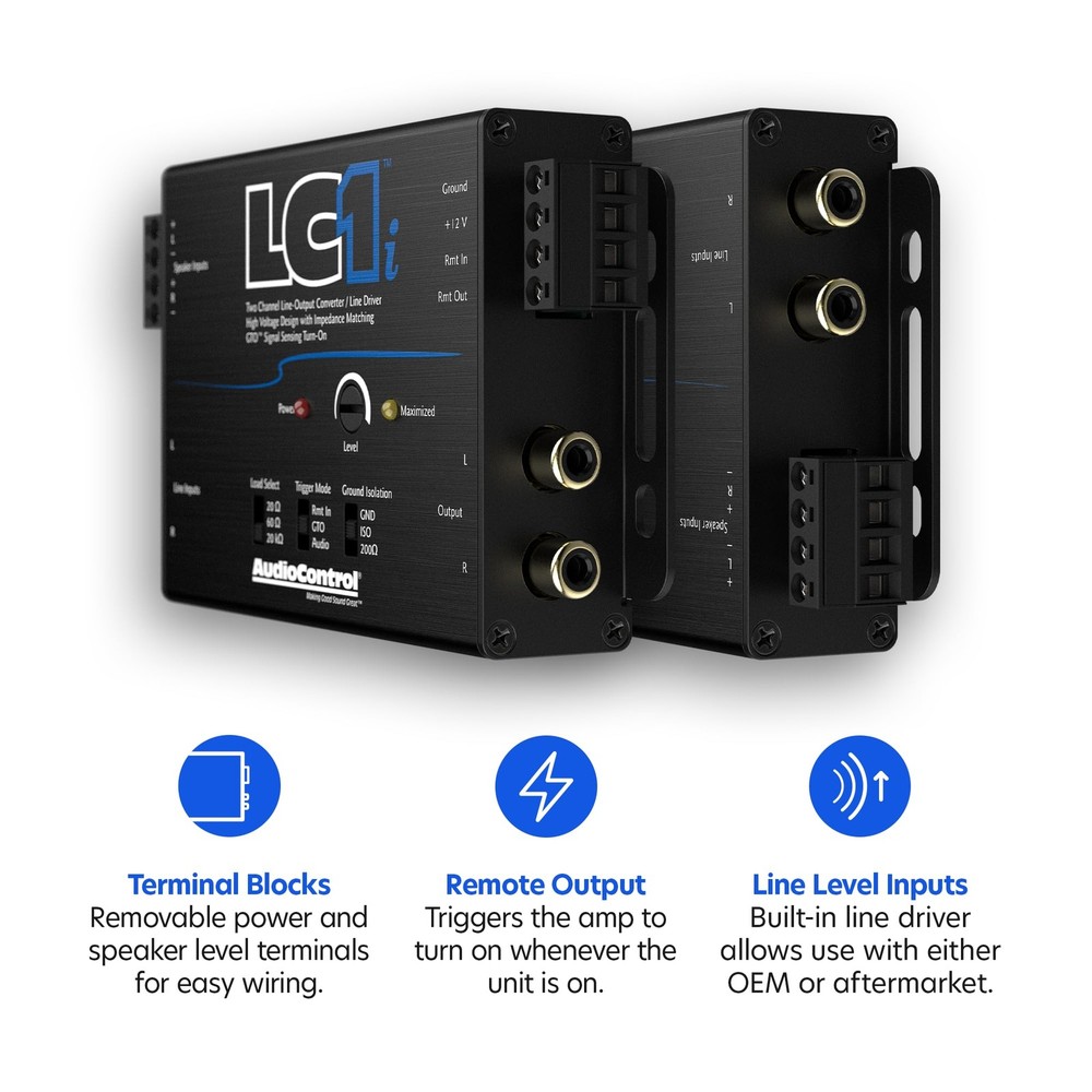 Active 2Channel Line Driver Output Converter for Car Amplifier Installation