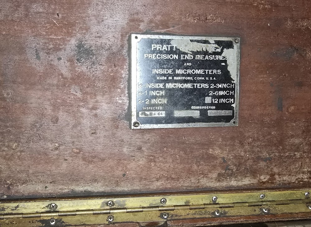 PRATT & WHITNEY PRECISION END MEASURES INSIDE MICROMETER GAGE STANDARDS SET