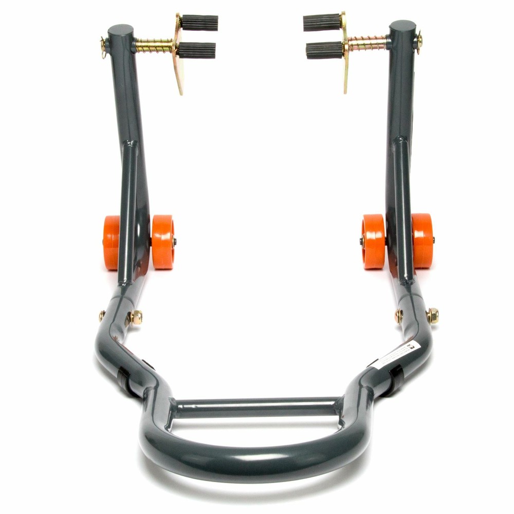 MPW Race Dept for Motorcycle Front Paddock Stand in Grey/Orange