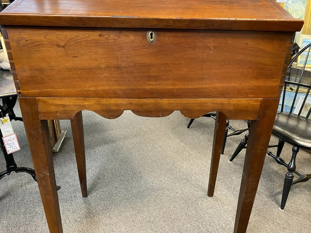 Early 19th c Dovetailed Walnut Standing Desk