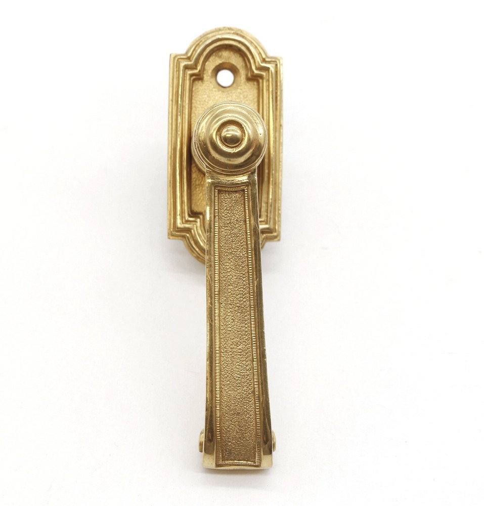 French Gilded Brass Dummy Lever Door Handle Set