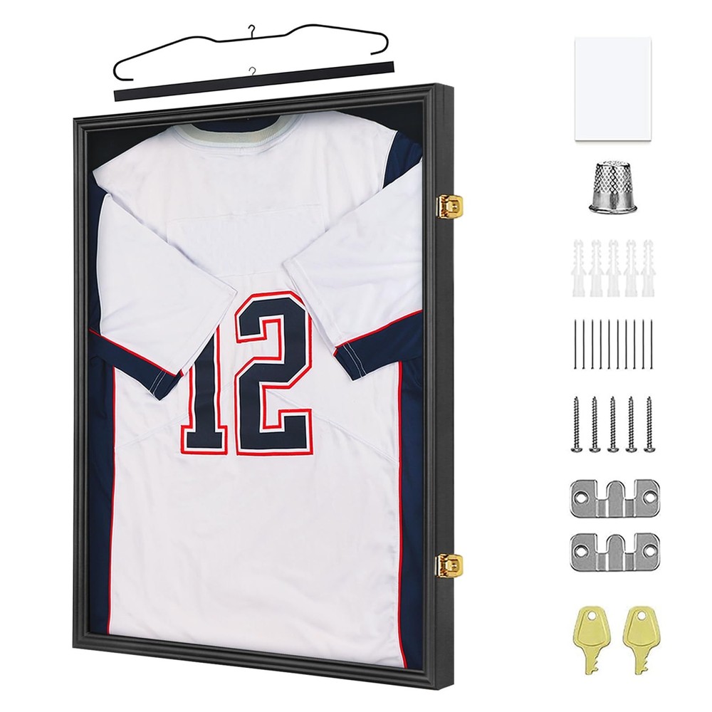 Temgee 2XL Jersey Display Frame - Large-black matte, Black
