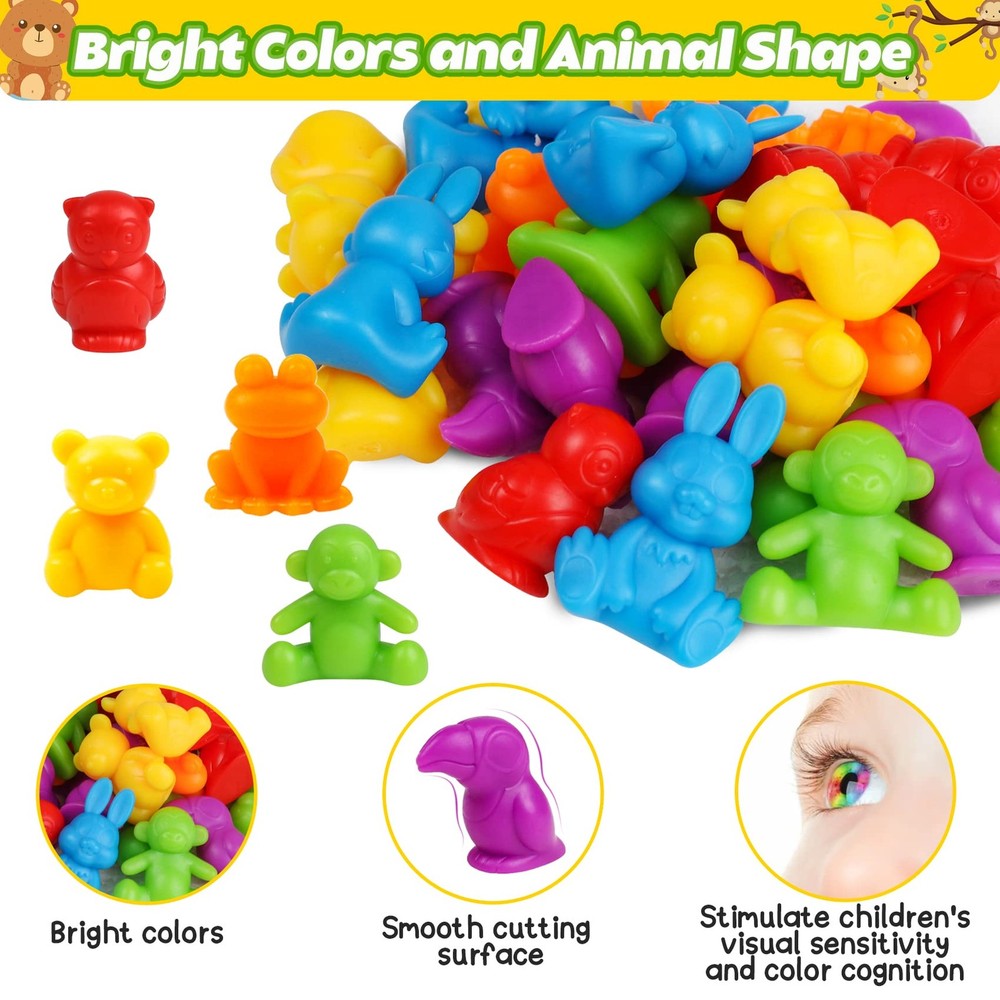 Counting Animals Color Sorting Matching Games with Medium, Dinosaurs