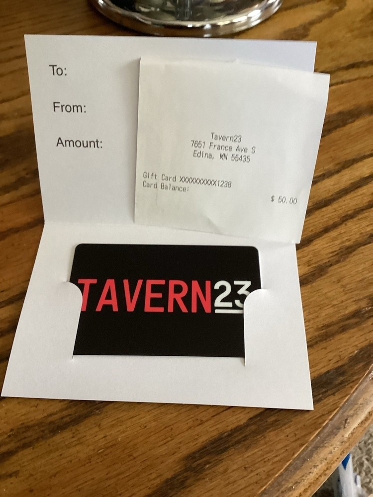 tavern 23 gift card