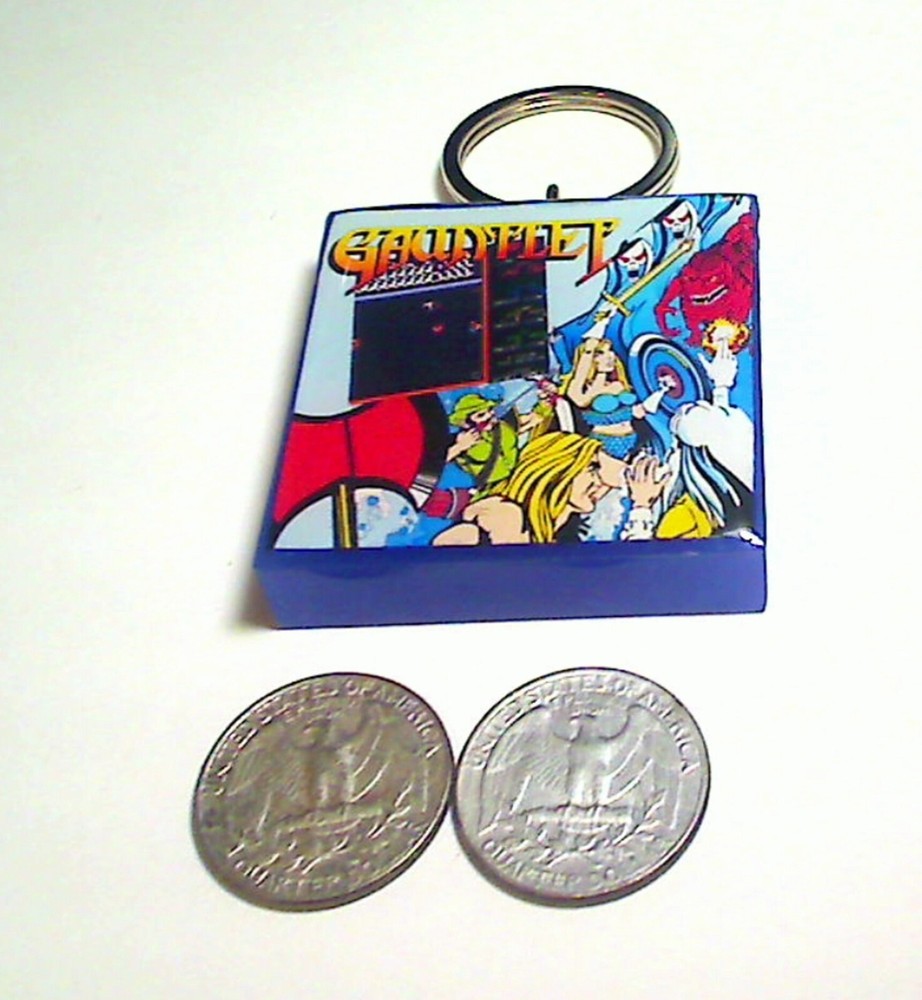Gauntlet Arcade Coin Door accessory Keychain