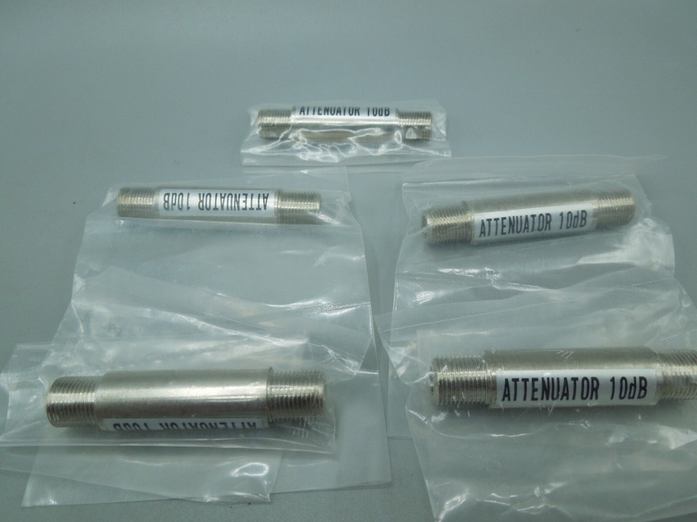 CABLE TV 10dB FIXED ATTENUATOR PAD CATV (QTY 5)