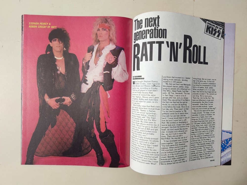 KISS RARE Vintage 1986 Metal Muscle Faces Rocks Tribute With Posters + Pull Outs