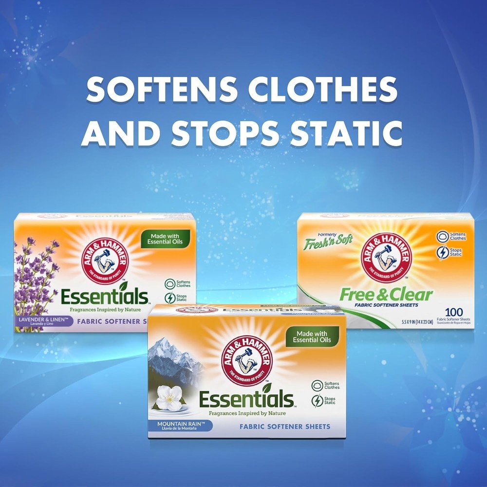 Fabric Softener Sheets, Mountain Rain 144ct