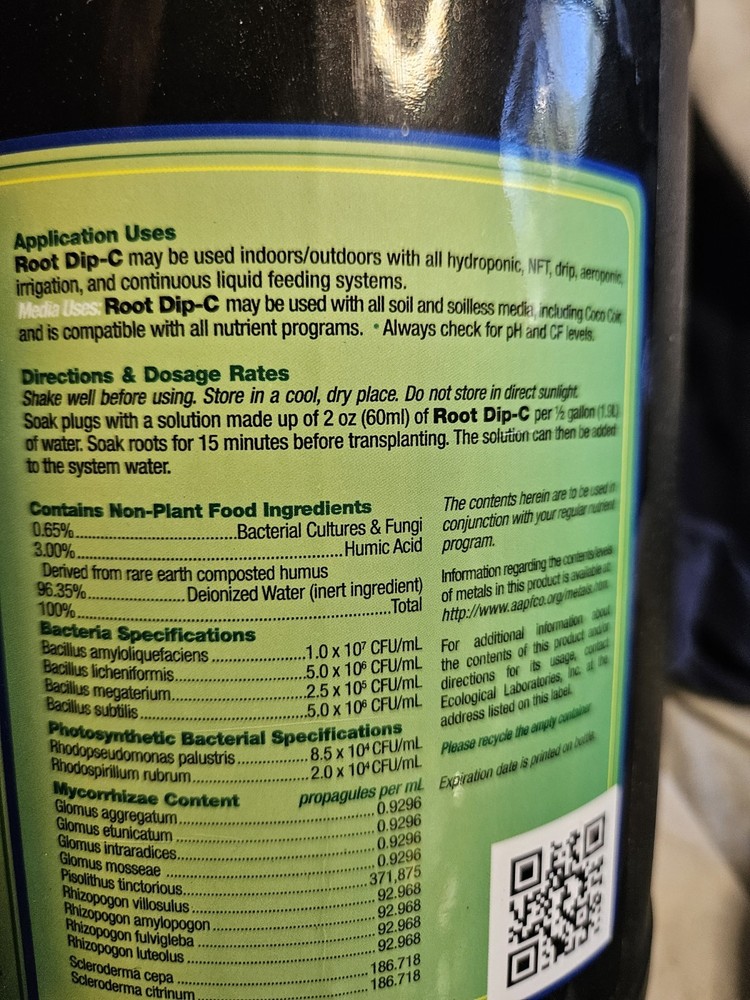 Microbe Life Hydroponics Premium Foliar Spray & Root Dip Stimulates Root Develop