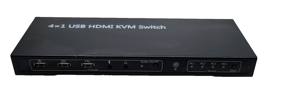 BYTECC KVM-4UHM 4X1 USB HDMI KVM Switch/no power adapter
