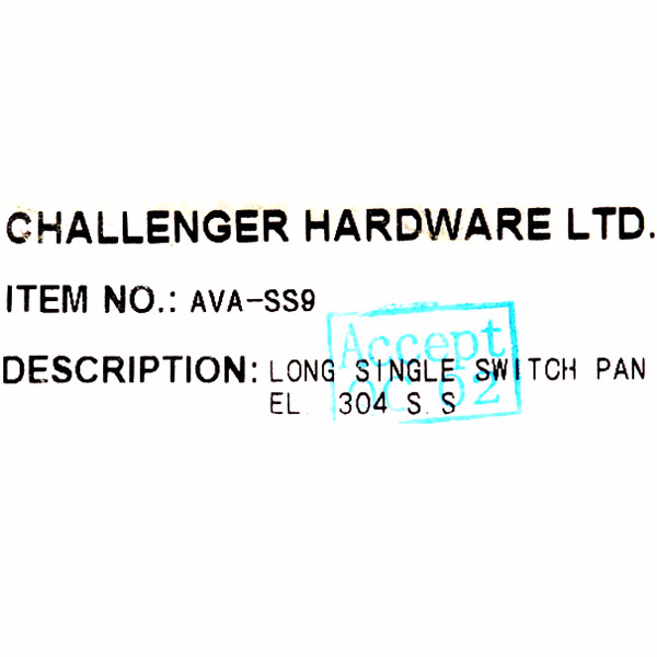 Ski Centurion Boat Blank Switch Panel | Avalanche AVA-SS9 Stainless