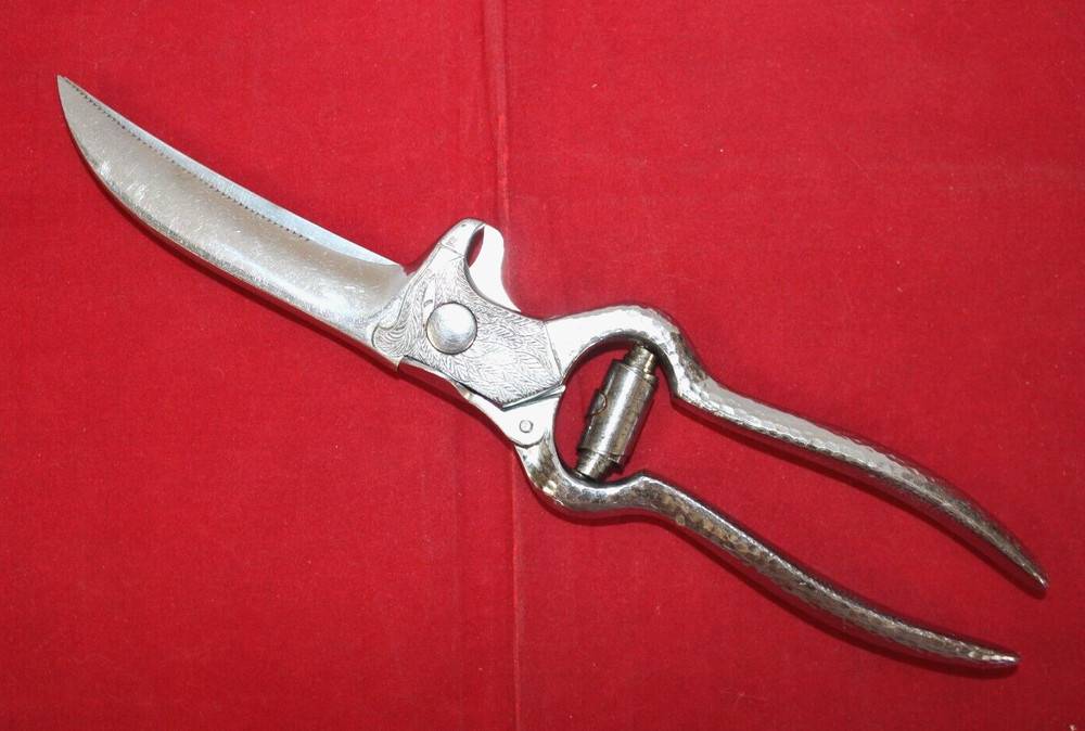 RARE VTG Justinus Soligen Germany Eagle Kitchen Shears 4" Blade