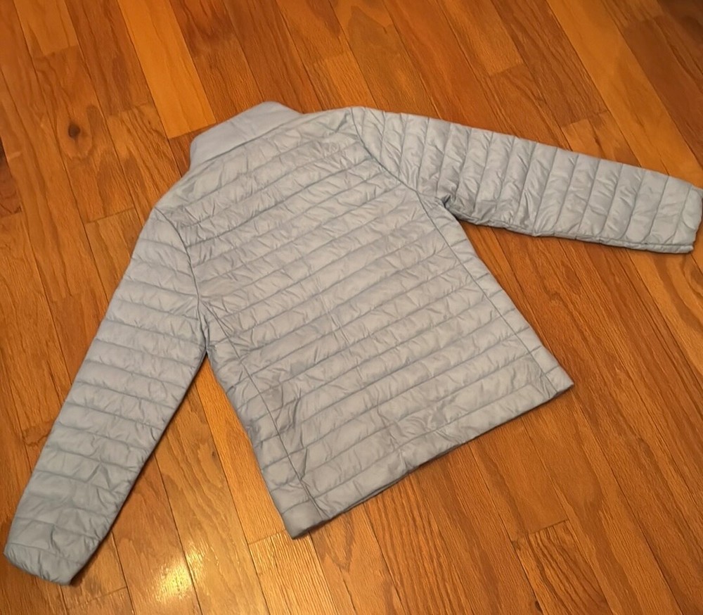 Vineyard Vines Boy's Size M Packable Puffer Coat Light Blue