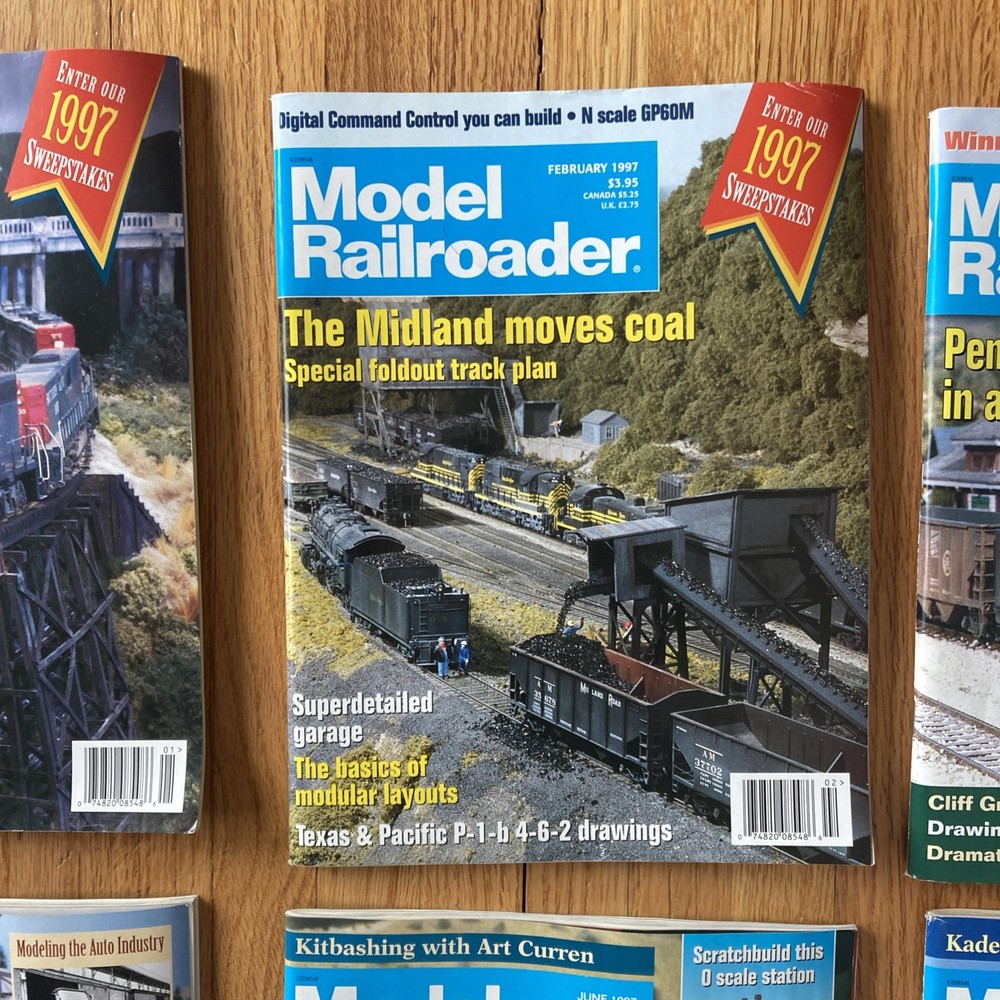 Model Railroader Magazine 1997- 12 Issues