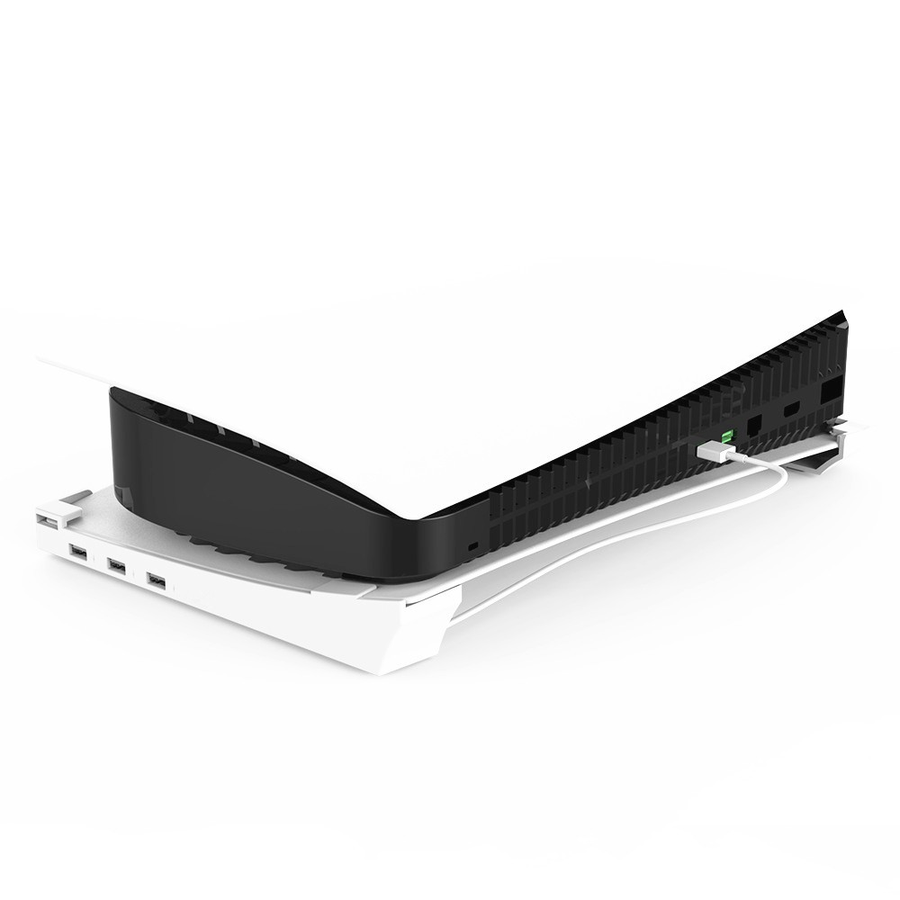 For PS5 Console Version Wall Mount Holder Game Host Storage Bracket 4 USB Port v