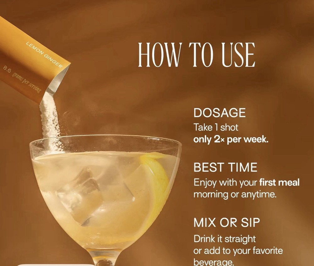 Happy Aging Lemon Ginger Hydration Mix