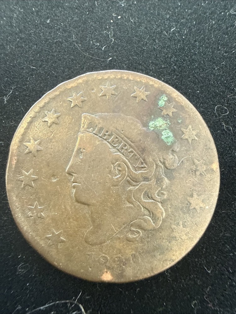 1830 Large Cent Coronet Head #10961