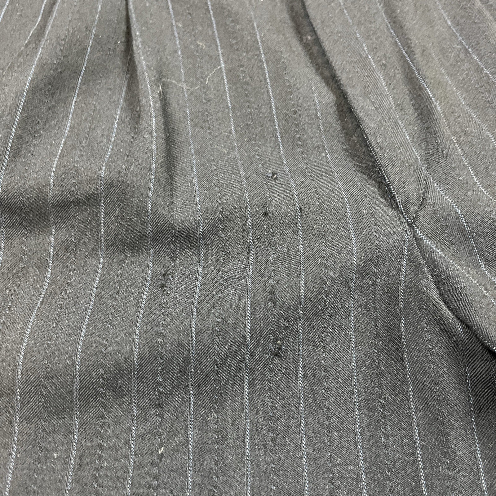 Vintage Wool Blend Pants Mens 32x32 Blue Flaws Distressed Preppy Stripes Preowne