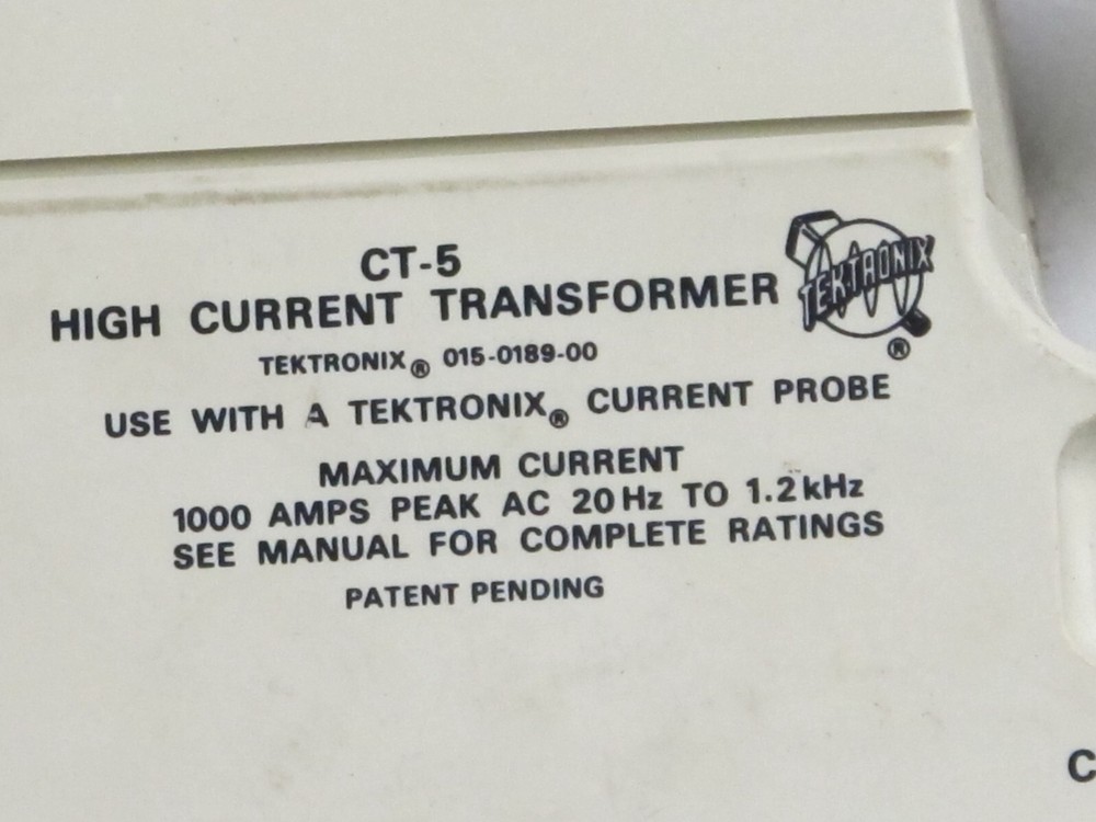 TEKTRONIX CT-5 HIGH CURRENT TRANSFORMER,AMP PROBE,USED