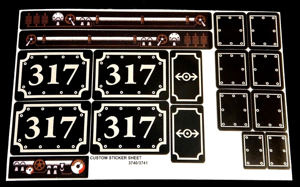 Custom Decal for 3740 / 3741 / 10205 Replacement Stickers