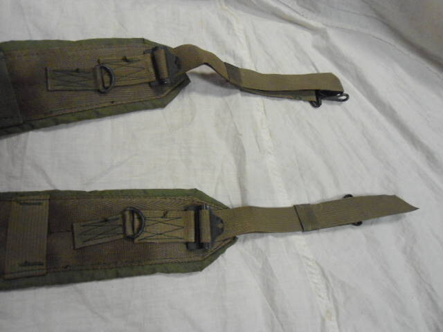U.S. Military Nylon Field Pack Suspenders (dated 1968) USED/ISSUED