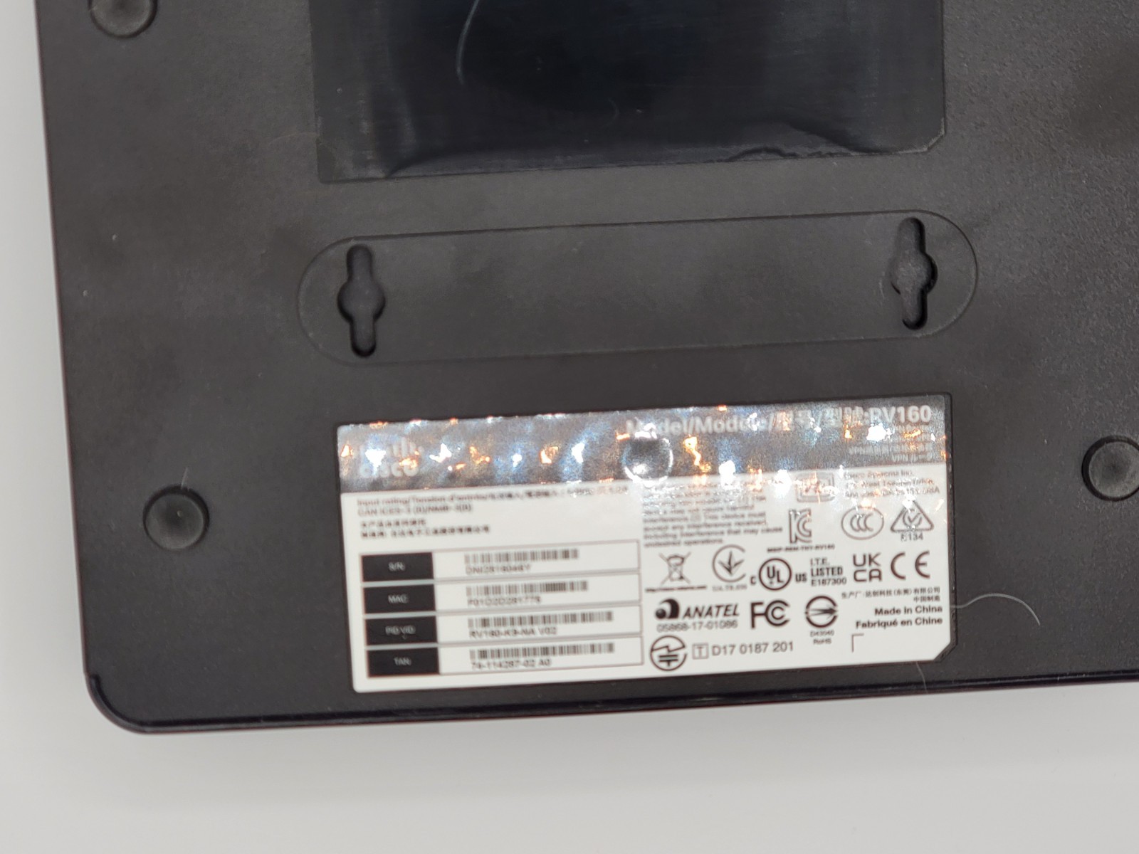 Cisco RV160 Dual WAN VPN Router Gigabit Firewall SMB